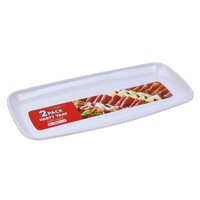 Khay Nhựa 56X23cm Trắng 2 CáiBộ Uncle Bills YT0029