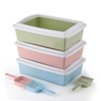 Khay Nhựa Đựng Cát Vệ Sinh Cho Chó Mèo Hình Chữ Nhật kèm xẻng-MEWSICPETSHOP