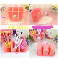 khay nhựa đựng muỗng, đũa, vật dụng nhà bếp... hello kitty, đoraemon ( kích thước: 20*10*14cm)