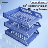 khay nhựa đựng tài liệu a4, kệ hồ sơ 3 tầng, khay đựng tài liệu để bàn, được văn phòng lựa chọn