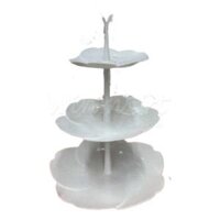 Khay nhựa tròn hình cây đựng bánh, mứt, kẹo, đồ ăn vặt