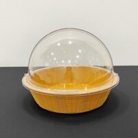 Khay nhựa tròn trưng bày thức ăn nắp PC DC-326B