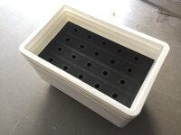 Khay nhựa trồng rau cỡ lớn màu trắng