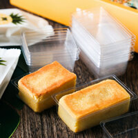 Khay nhựa trong suốt đựng bánh dứa 7.3x5x2cm (100 chiếc)