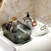 Khay Nhựa Trong Suốt Đựng Mỹ Phẩm Vật Dụng Để Bàn K067