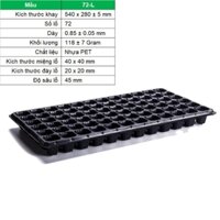 Khay nhựa ươm cây 72 lỗ, Vỉ ươm hạt giống, Khay nhựa PVC ươm hạt rau hoa