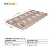 KHAY NƯỚNG 12 BÁNH SÒ UNIBAKER MB822