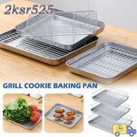 Khay nướng bánh 2KSR525, Giá đỡ dây vuông bằng thép không gỉ, Khay nướng thịt chống dính đa năng Bánh nướng Khay nướng có thể tháo rời Nấu nướng rang