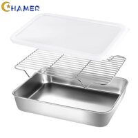 Khay nướng bánh bằng thép không gỉ có bộ giá làm mát để lưu trữ nhà bếp [chamer]