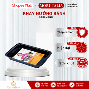 Khay nướng bánh Carlmann CM008228 - 42x28x1.9 cm