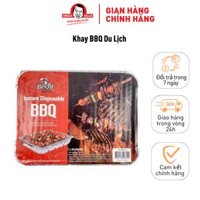 Khay Nướng BBQ Du Lịch Kèm Than Tiện Dụng Dùng 1 Lần Bao Gồm Khay Than Đế Uncle Bills YH-B05-S