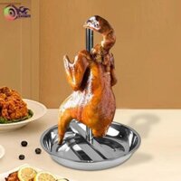 Khay Nướng Gà Ống Thép Thổ Nhĩ Kỳ Giá Đỡ Cho Buffet BBQ Cắm Trại
