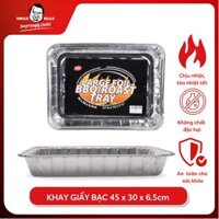 Khay nướng giấy bạc cỡ lớn kích thước  45 x 30cm Uncle Bills KC0027 nướng được nguyên con gà vịt cá rau củ thích hợp cho các buổi tiệc gia đình BBQ giữ nhiệt lâu giữ thực phẩm nóng lâu