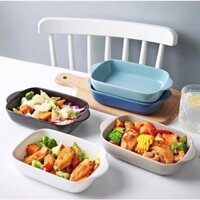 Khay nướng gốm sứ men lì (ko bóng) 23.5cm x 13.5cm