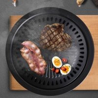 Khay Nướng Hàn Quốc Khay Nướng Tròn Inox Khay Nướng Chống Dính Khay Nướng Gốm Điện Lò Nướng Sóng Ánh Sáng Khay Nướng Vỉ