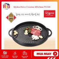 Khay nướng Hàn Quốc Kitchen Flower Cerastone 405x34mm NY1160