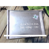 KHAY NƯỚNG LÒ SANAKY 80L LOẠI TRƠN 51,5cm*34,5cm đo kích thước khay kèm lò để chọn đúng khay phù hợp