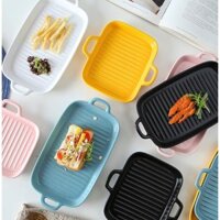 Khay nướng sứ có tay cầm