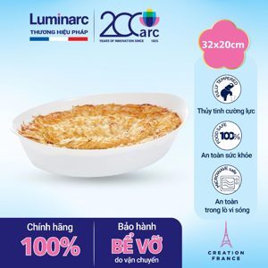 Khay nướng thủy tinh Luminarc oval Smart Cuisine N3083 - 32x20cm