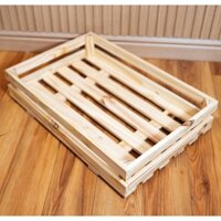 Khay pallet gỗ thông đựng đồ trang trí, trái cây (12ly) - NTP