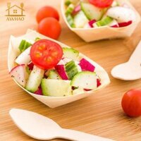 Khay phục vụ thức ăn bằng giấy nâu cao cấp cho gà rán và 50 cái / bộ, 3 kích cỡ để lựa chọn