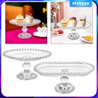 Khay Phục Vụ Thủy Tinh Đế Bánh Nhà Bếp Máy Chủ Khay Đa Năng Món Tráng Miệng Hiển Thị Tấm Bánh Ngọt Phục Vụ Khay Cho Bánh Món Tráng Miệng