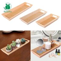 Khay phục vụ trà tre Khay đựng mỹ phẩm cho bàn cà phê gia đình Phòng tắm Vanity