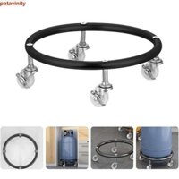 Khay propan di động PATAVINITY, Đế ga bình xăng chắc chắn phanh, Bánh xe an toàn thực tế Khả năng mang mạnh mẽ Giá đỡ bình cố định Dolly Home