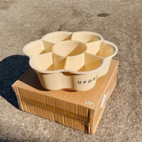 Khay rổ đựng rau, đồ nhúng lẩu, rổ nhựa để hoa quả, xoay 360 độ