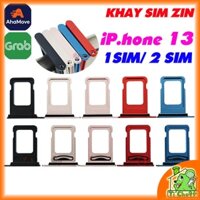 Khay sim iPhone 13 6.1" bản 1 SIM/ 2 SIM ZIN có Ron Chống Nước & Lẫy Giữ Sim