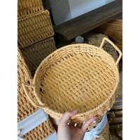 Khay sợi giấy có quai, khay bưng cafe, dĩa để bàn, úp ấm trà, khay bưng đồ ăn, dĩa nhựa bưng nước, giỏ lục bình,mây,cói