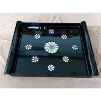 Khay sơn mài Thanh Bình Lê size 36.5x28x2.5 cm Khảm cừ cao cấp, sang trọng