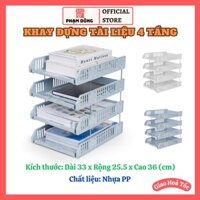 Khay tài liệu 4 tầng , kệ sách để bàn Việt Nhật 5683-4