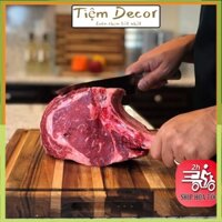 Khay Thớt Gỗ Teak Nhập Khẩu Cao Cấp Kích Thước 455 x 355 mm - Thớt gỗ trang trí đồ ăn Steak BBQ