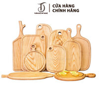 Khay Thớt HAHANCO Gỗ Sồi Nhập Khẩu Mỹ Nguyên Khối Full Size Đựng Đồ Ăn Trang Trí Decor