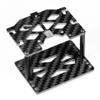 Khay thu ESC pin Tấm sợi Carbon hai tầng cho xe bánh xích RC TRX-4M 1 / 18