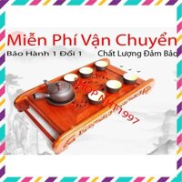 Khay trà chân cuốn gỗ hương-Khay trà cuốn thư-Khay trà gỗ hương