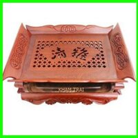 Khay trà cuốn thư gỗ hương-Khay trà khổng minh