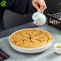 Khay Trà FUNG, Thoát Nước Nhanh Tre Khô Pha Trà Nhỏ Bàn, Phụ Kiện Bộ Đồ Ăn Khô Và Ướt Sử Dụng Kép Khay Cà Phê Trung Quốc Di Động Văn Phòng