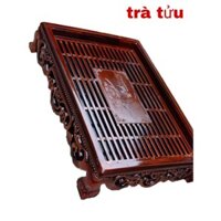 Khay trà giả gỗ cỡ đại(( phù hợp với các bộ ấm chén có kèm đĩa))