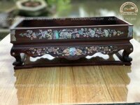 Khay Trà Gỗ Gụ Mật Khảm Ốc Siêu Đẹp