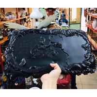 Khay trà gỗ gụ nặng chắc tay