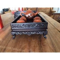 Khay trà gỗ gụ