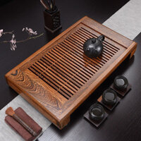 Khay Trà Gỗ Nguyên Khối, Bàn Trà Gỗ Trắc, Ngăn Kéo, Khay Trà Gia Dụng Cỡ Vừa Và Nhỏ, Bộ Trà Kung Fu