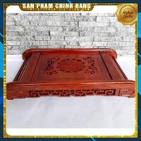 Khay trà hiện đại - Khay trà gỗ hương - Khay trà chân cuốn gỗ cao cấp