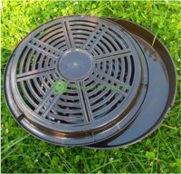 Khay Trà, Khay đựng Ấm Chén, Khay Nhựa Gỉa Gỗ Hình Tròn, No.5670 nhựa Việt Nhật, đường kính 30cm, cao 4cm - Hàng Loại 1