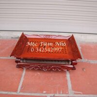 Khay trà Khổng Minh gỗ hương khay trà thuyền