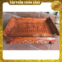 Khay trà Khổng Minh gỗ hương khay trà thuyền cao cấp sang trọng