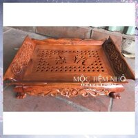 Khay trà Khổng Minh gỗ hương khay trà thuyền
