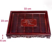 Khay trà nhựa giả gỗ kiểu Nan Tre thương hiệu Minh Hải cao cấp, bền đẹp